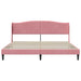 Cadru de pat cu headboard Roz 200 x 200 cm Catifea - WALTI WALTI