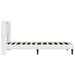 Cadru de pat cu benzi LED Alb 90 x 190 cm Piele artificială - WALTI WALTI