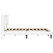 Cadru de pat cu benzi LED Alb 120 x 190 cm Piele artificială - WALTI WALTI