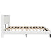 Cadru de pat cu benzi LED Alb 200 x200 cm Piele artificială - WALTI WALTI