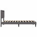 Cadru de pat cu benzi LED Gri 90 x 190 cm Piele artificială - WALTI WALTI