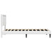 Cadru de pat cu benzi LED Alb 90 x 190 cm Piele artificială - WALTI WALTI