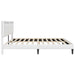 Cadru de pat cu benzi LED Alb 180 x 200 cm Piele artificială - WALTI WALTI