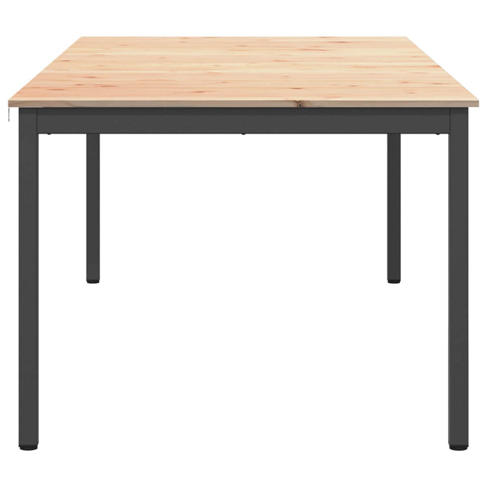 Masă de dining natural 200 x 100 x 75 cm Lemn de pin masiv - WALTI WALTI