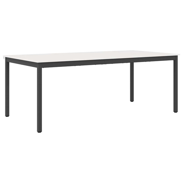 Masă de dining Alb 200 x 100 x 75 cm Lemn de pin masiv WALTI