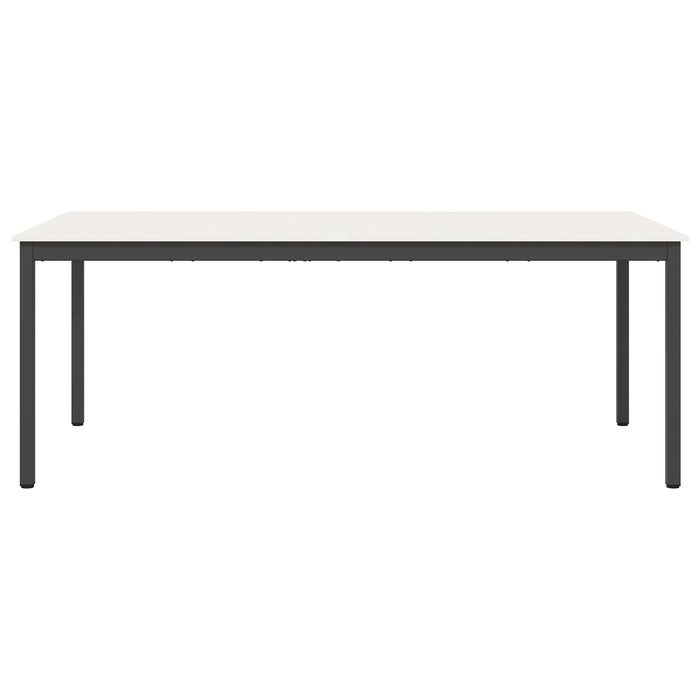 Masă de dining Alb 200 x 100 x 75 cm Lemn de pin masiv WALTI