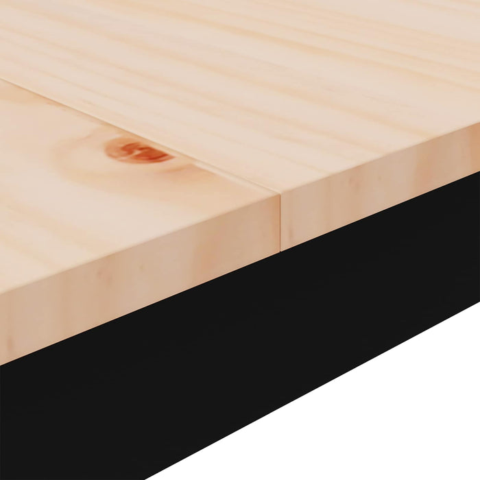 Masă de bar natural 110 x 55 x 105 cm Lemn de pin masiv - WALTI WALTI
