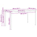 Masă de bar natural 110 x 55 x 105 cm Lemn de pin masiv - WALTI WALTI