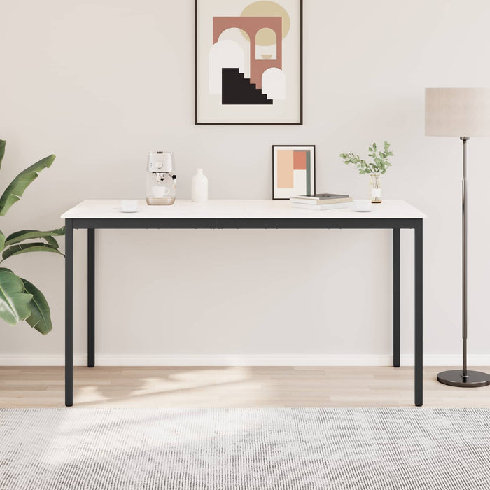 Masă de bar Alb 200 x 100 x 105 cm Lemn de pin masiv WALTI