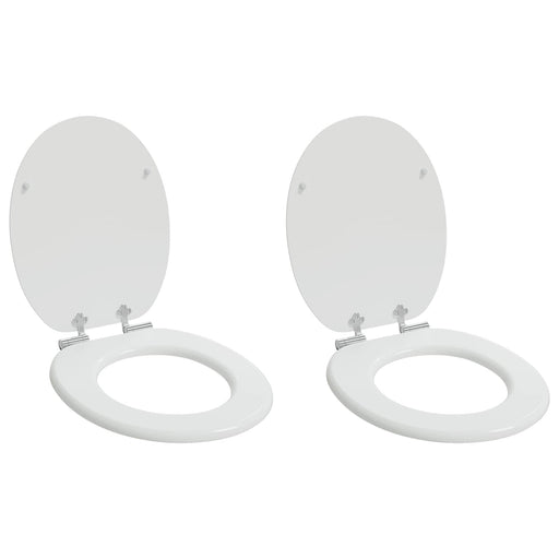 Capac de toaletă cu închidere lentă 2 pcs Alb 44 x 38 cm - WALTI WALTI