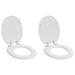 Capac de toaletă cu închidere lentă 2 pcs Alb 44 x 38 cm - WALTI WALTI