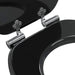 Capac de toaletă cu închidere lentă 2 pcs Negru 44 x 38 cm - WALTI WALTI