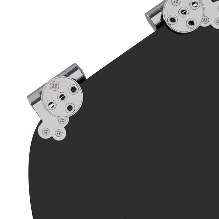 Capac de toaletă cu închidere lentă 2 pcs Negru 44 x 38 cm - WALTI WALTI