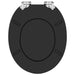 Capac de toaletă cu închidere lentă 2 pcs Negru 44 x 38 cm - WALTI WALTI