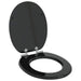 Capac de toaletă cu închidere lentă 2 pcs Negru 44 x 38 cm - WALTI WALTI