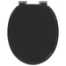 Capac de toaletă cu închidere lentă 2 pcs Negru 44 x 38 cm - WALTI WALTI