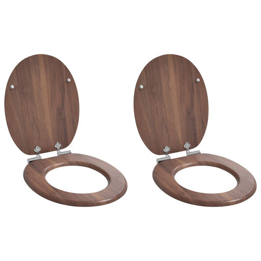 Capac de toaletă cu închidere lentă 2 pcs Maro 44 x 38 cm - WALTI WALTI