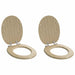 Capac de toaletă cu închidere lentă 2 pcs 44 x 38 cm Placă MDF - WALTI WALTI