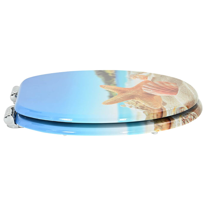 Capac de toaletă cu închidere lentă 2 pcs Scoica Mării - WALTI WALTI