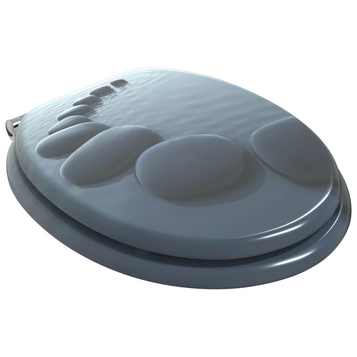 Capac de toaletă cu închidere lentă 2 pcs Gri 44 x 38 cm - WALTI WALTI