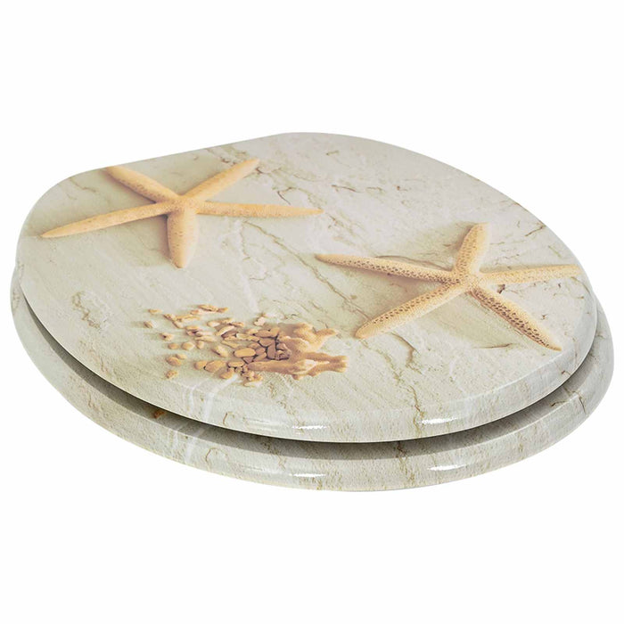 Capac de toaletă cu închidere lentă 2 pcs Galben și alb - WALTI WALTI