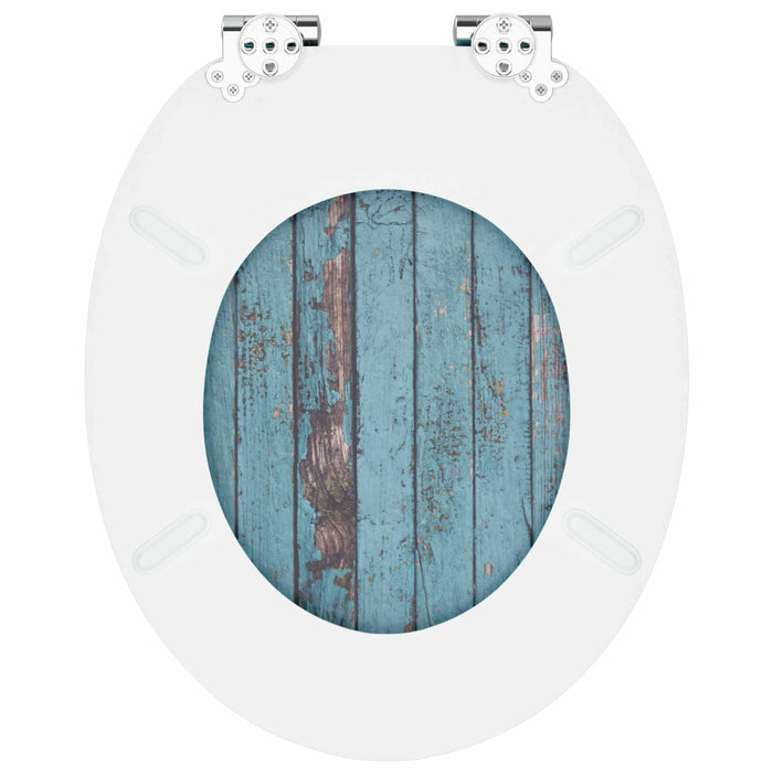 Capac de toaletă cu închidere lentă 2 pcs albastru 44 x 38 cm - WALTI WALTI