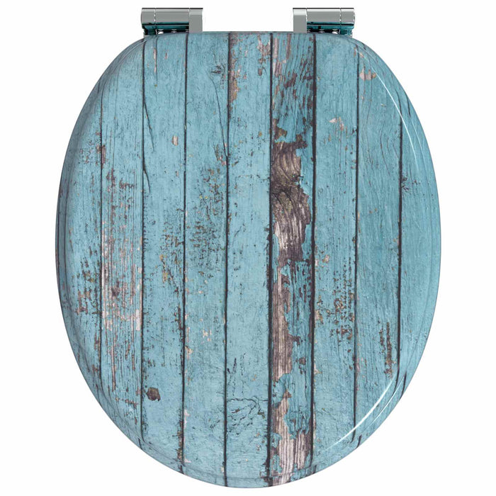 Capac de toaletă cu închidere lentă 2 pcs albastru 44 x 38 cm - WALTI WALTI
