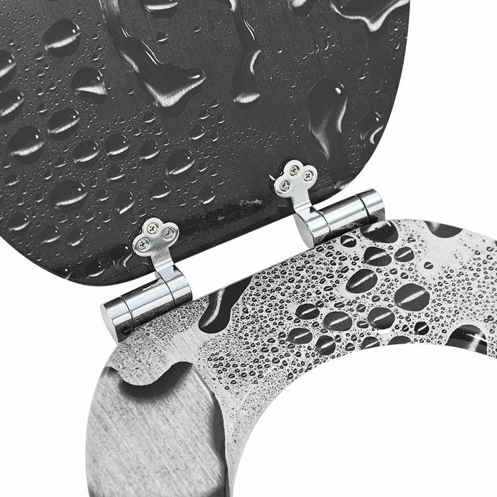 Capac de toaletă cu închidere lentă 2 pcs Gri 44 x 38 cm - WALTI WALTI
