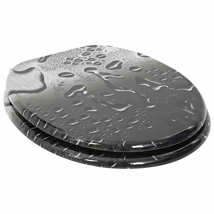Capac de toaletă cu închidere lentă 2 pcs Gri 44 x 38 cm - WALTI WALTI