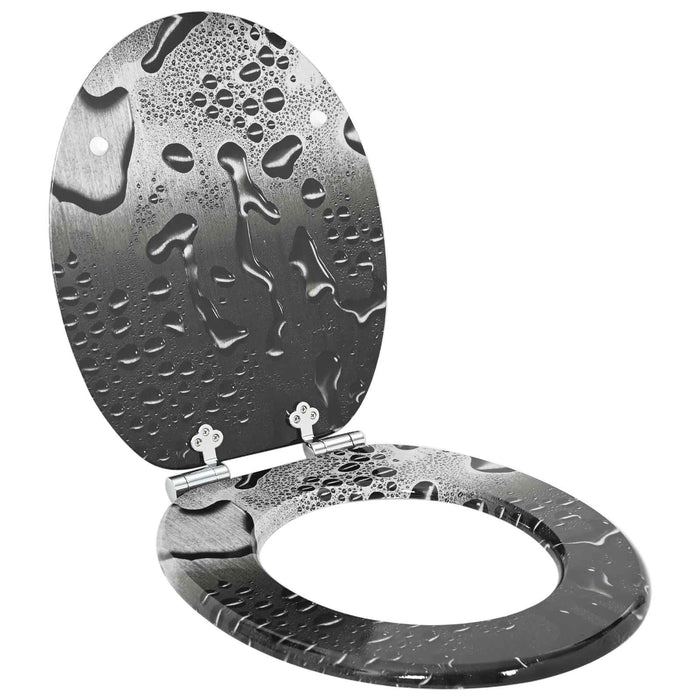Capac de toaletă cu închidere lentă 2 pcs Gri 44 x 38 cm - WALTI WALTI