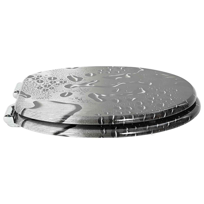 Capac de toaletă cu închidere lentă 2 pcs Gri 44 x 38 cm - WALTI WALTI