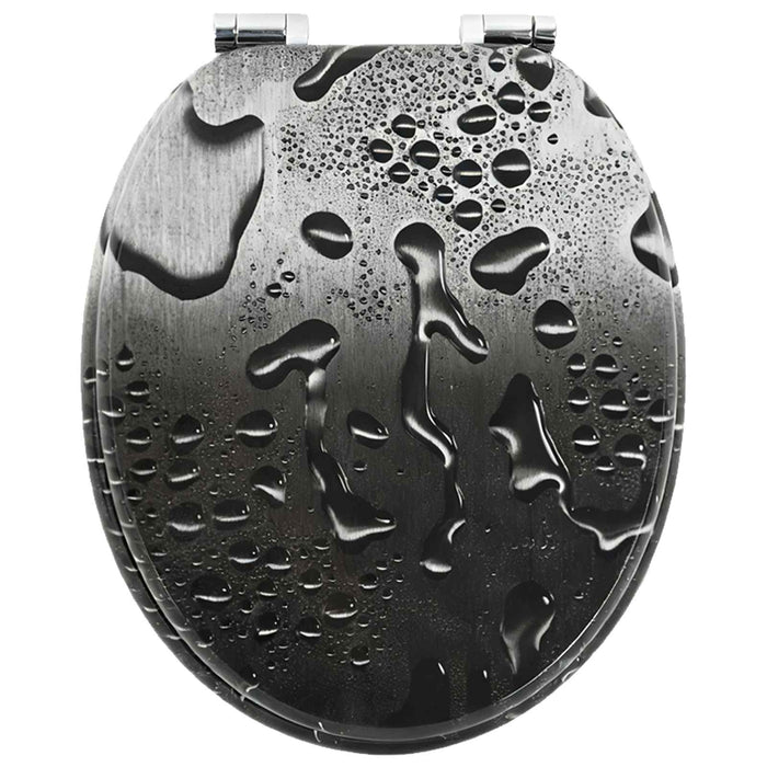 Capac de toaletă cu închidere lentă 2 pcs Gri 44 x 38 cm - WALTI WALTI