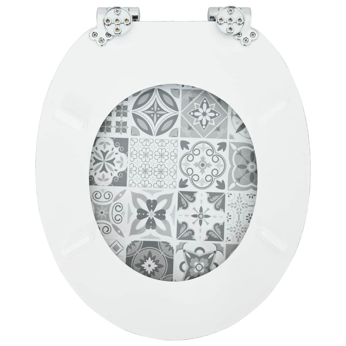 Capac de toaletă cu închidere lentă 2 pcs 44 x 38 cm Placă MDF - WALTI WALTI