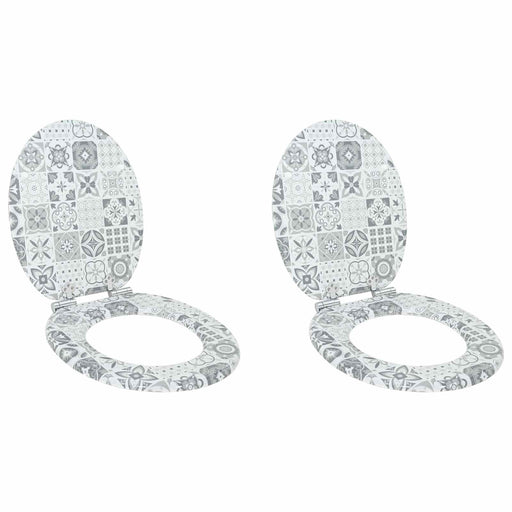 Capac de toaletă cu închidere lentă 2 pcs 44 x 38 cm Placă MDF - WALTI WALTI