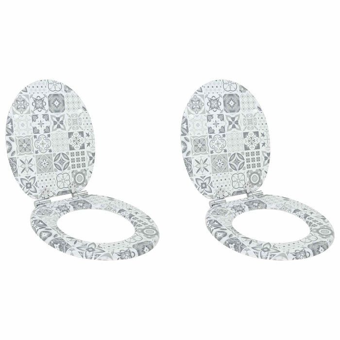 Capac de toaletă cu închidere lentă 2 pcs 44 x 38 cm Placă MDF - WALTI WALTI