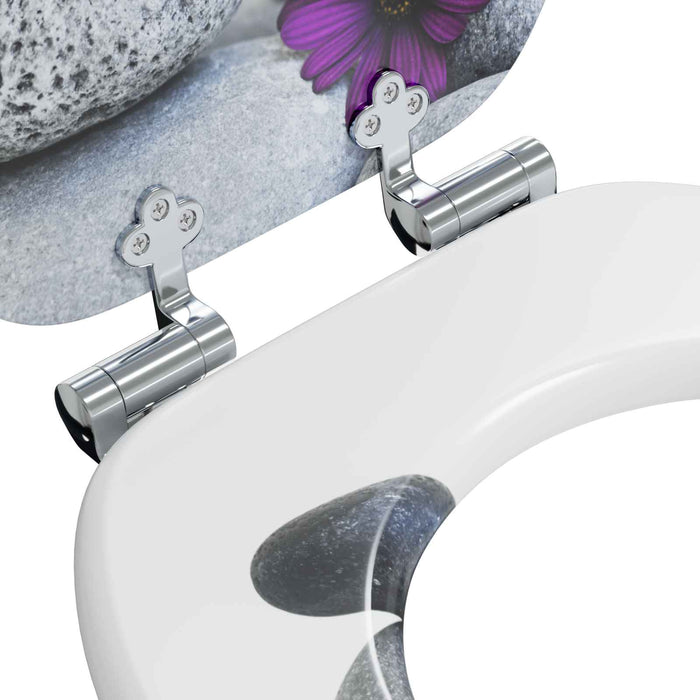 Capac de toaletă cu închidere lentă 2 pcs Gri 44 x 38 cm - WALTI WALTI