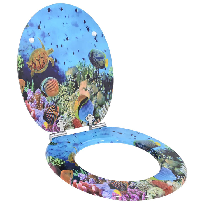 Capac de toaletă cu închidere lentă 2 pcs 44 x 38 cm Placă MDF - WALTI WALTI
