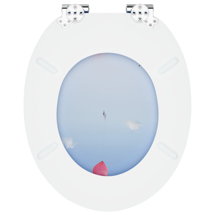 Capac de toaletă cu închidere lentă 2 pcs albastru 44 x 38 cm - WALTI WALTI
