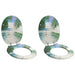 Capac de toaletă cu închidere lentă 2 pcs Verde 44 x 38 cm - WALTI WALTI