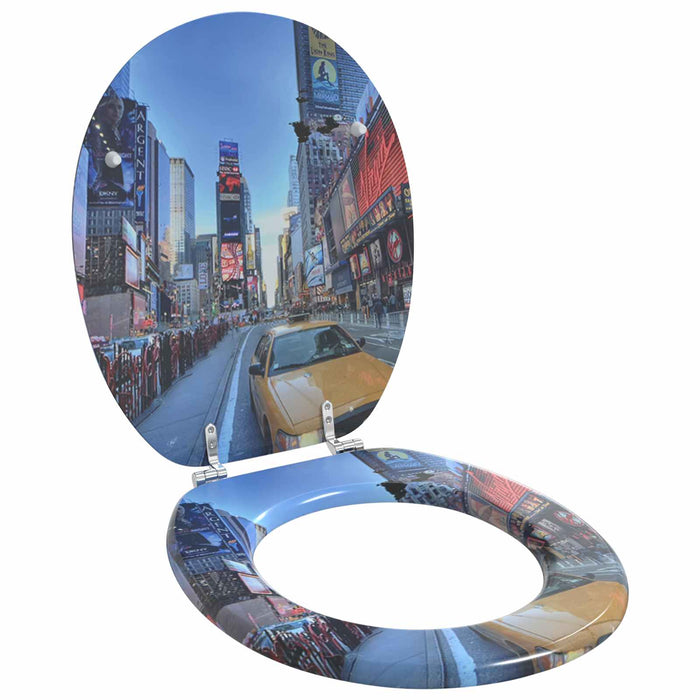 Capac de toaletă cu închidere lentă 2 pcs Gri 44 x 38 cm - WALTI WALTI