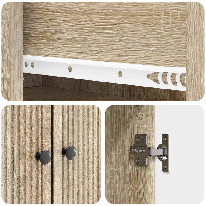 Set de Dulapuri 2 pcs Stejar Sonoma 66 x 34,5 x 95 cm WALTI