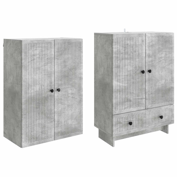 Set de Dulapuri 2 pcs Gri Beton 66 x 34,5 x 95 cm WALTI