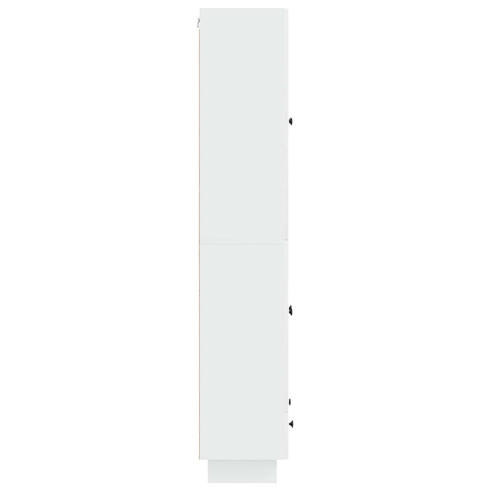 Set de Dulapuri 2 pcs Alb foarte lucios 66 x 34,5 x 95 cm WALTI