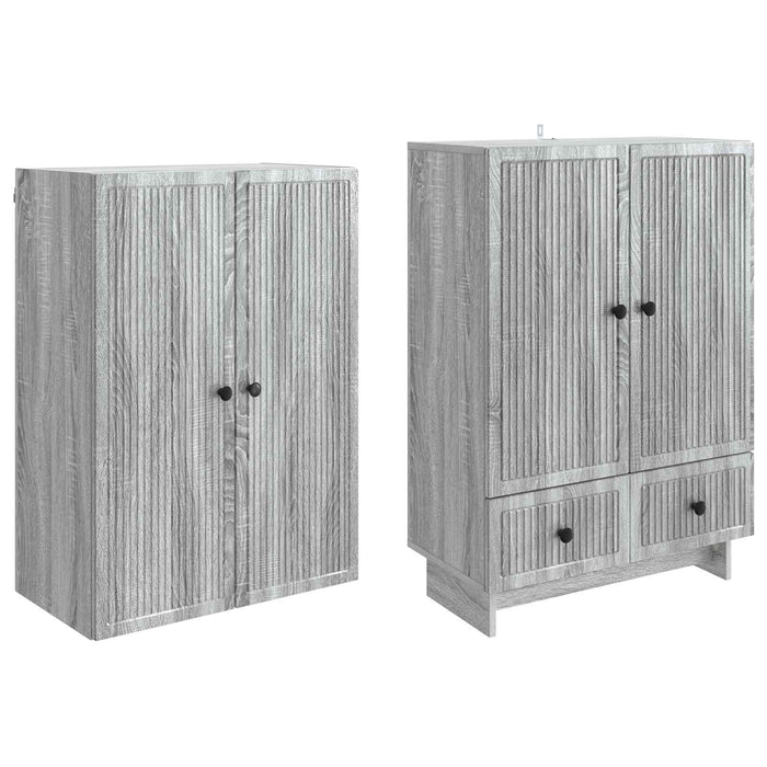 Set de Dulapuri 2 pcs Sonoma gri 66 x 34,5 x 95 cm WALTI