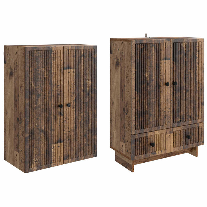 Set de Dulapuri 2 pcs Lemn vechi 66 x 34,5 x 95 cm WALTI