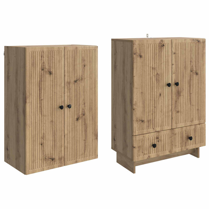 Set de Dulapuri 2 pcs Stejar Artizanal 66 x 34,5 x 95 cm WALTI