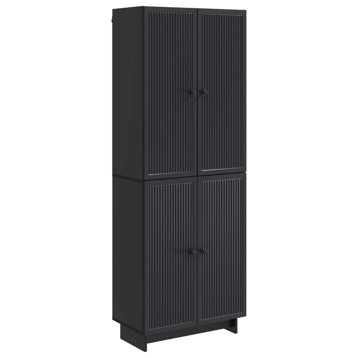 Set de Dulapuri 2 pcs Negru 66 x 34,5 x 90 cm Lemn prelucrat WALTI