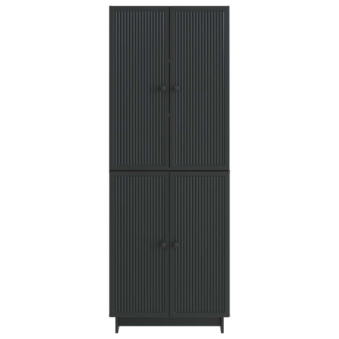 Set de Dulapuri 2 pcs Negru 66 x 34,5 x 90 cm Lemn prelucrat WALTI