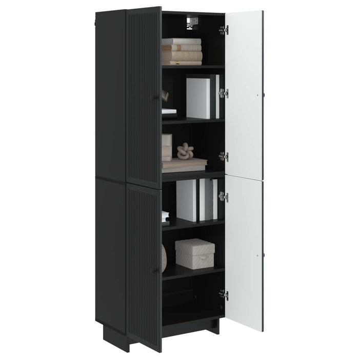 Set de Dulapuri 2 pcs Negru 66 x 34,5 x 90 cm Lemn prelucrat WALTI
