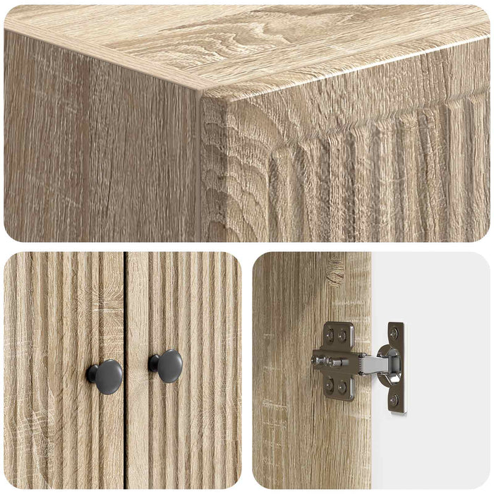 Set de Dulapuri 2 pcs Stejar Sonoma 66 x 34,5 x 90 cm WALTI
